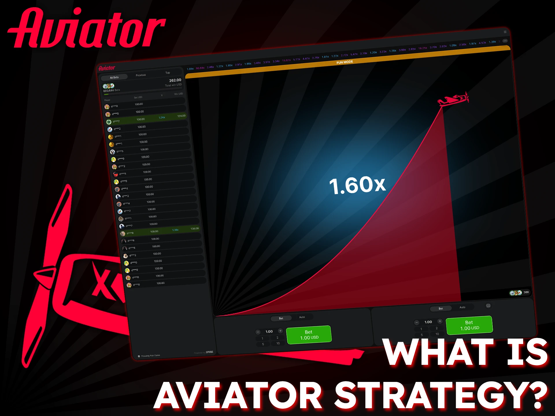 Aviator game strategies are sets of rules designed to help you win.